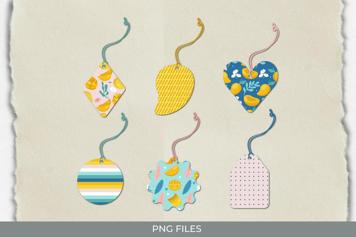 Mango Seamless Pattern Tags product image 1