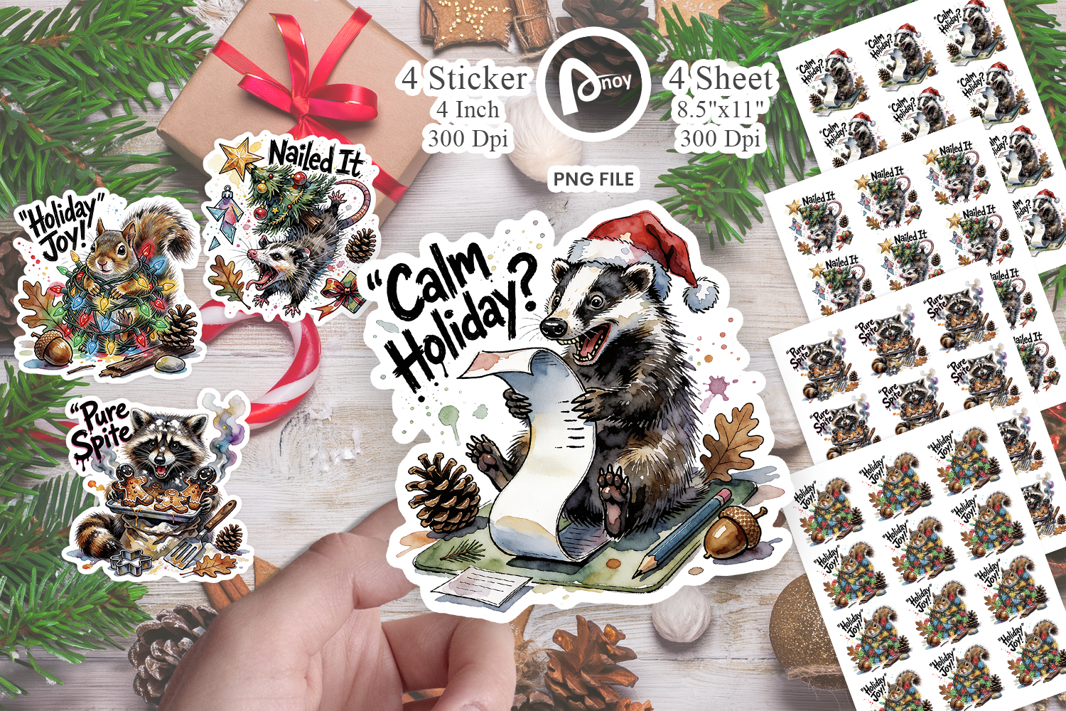 Festive Stress Meltdowns Sticker product image 1
