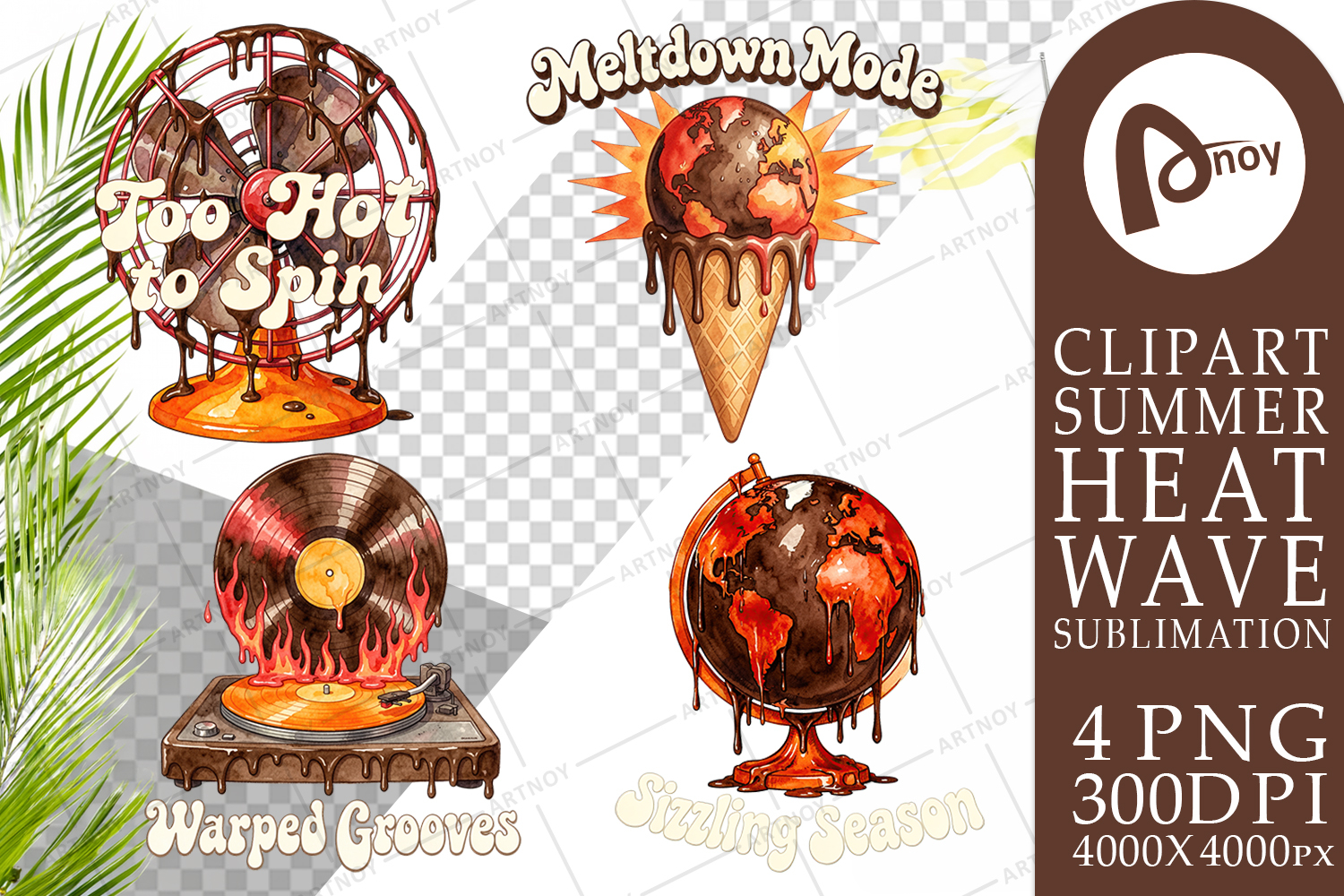 Melting Retro Object 70s Sublimation product image 1
