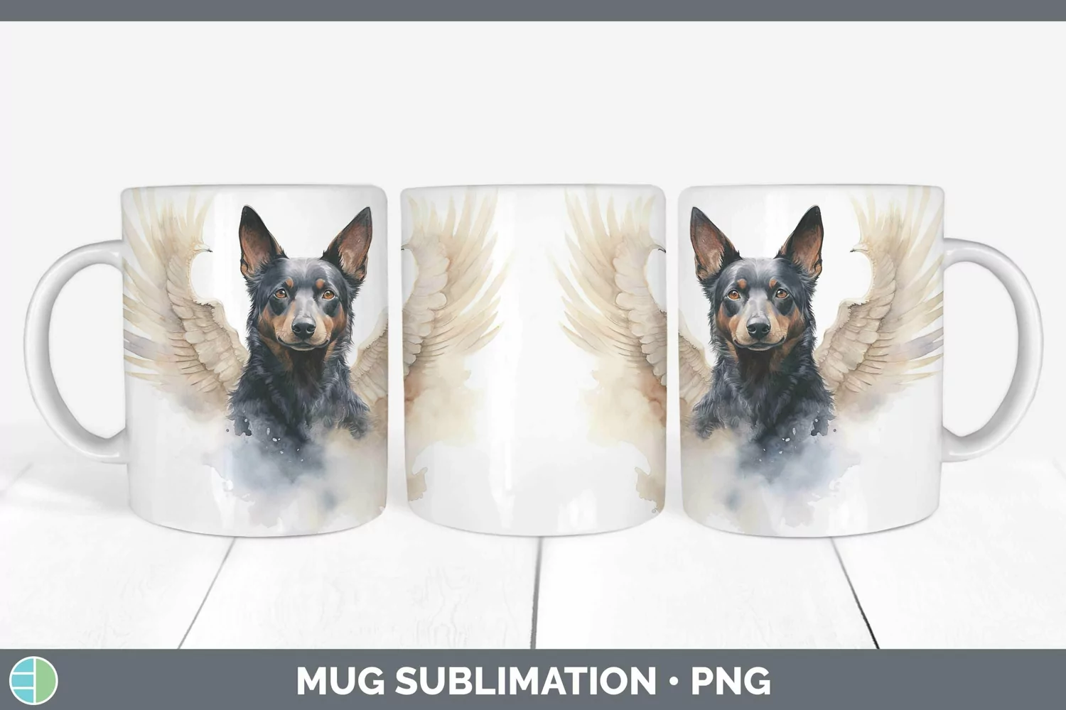 GorgeousMemorial Watercolor Mug Wrap design.