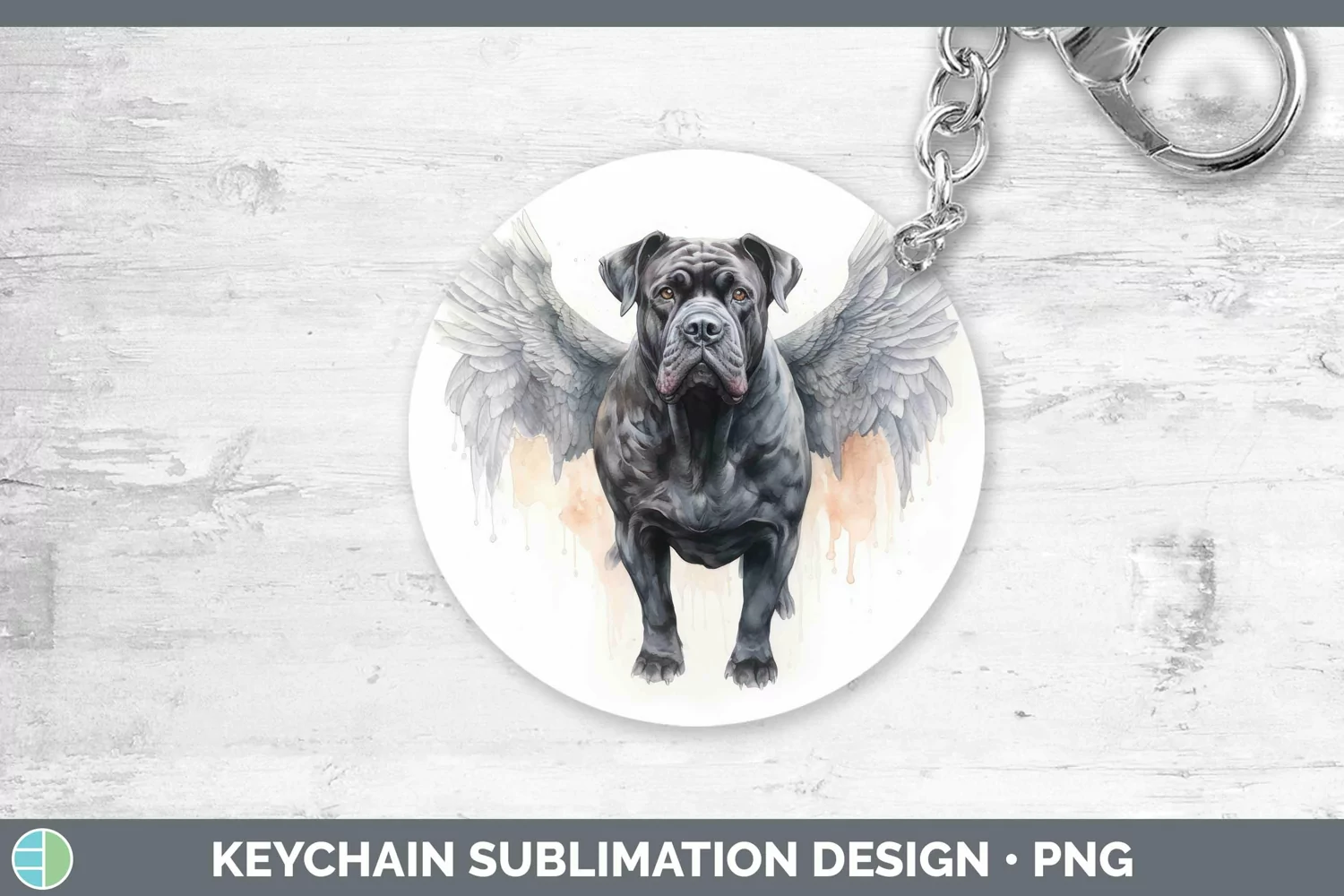 GorgeousMemorial Watercolor Keychain design.