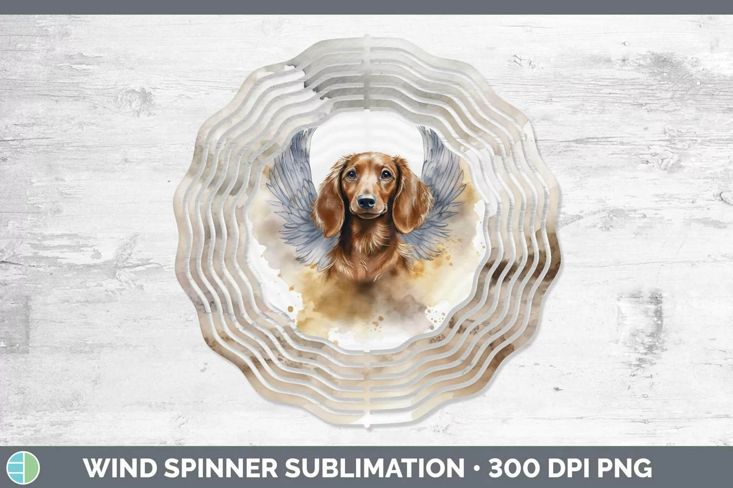 GorgeousMemorial Watercolor Wind Spinner design.