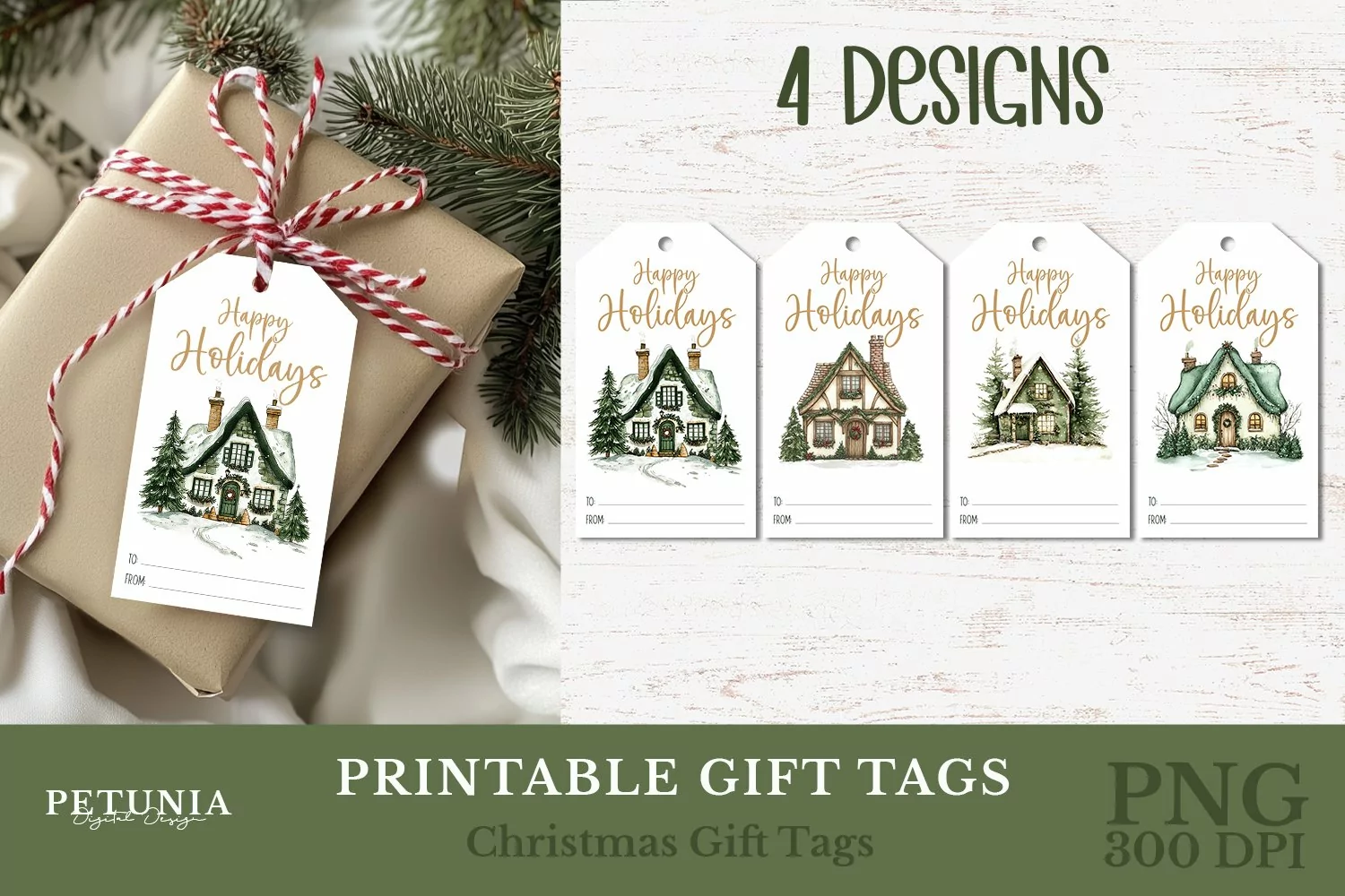 Merry christmas printable tags being used as Christmas Gift Tags print