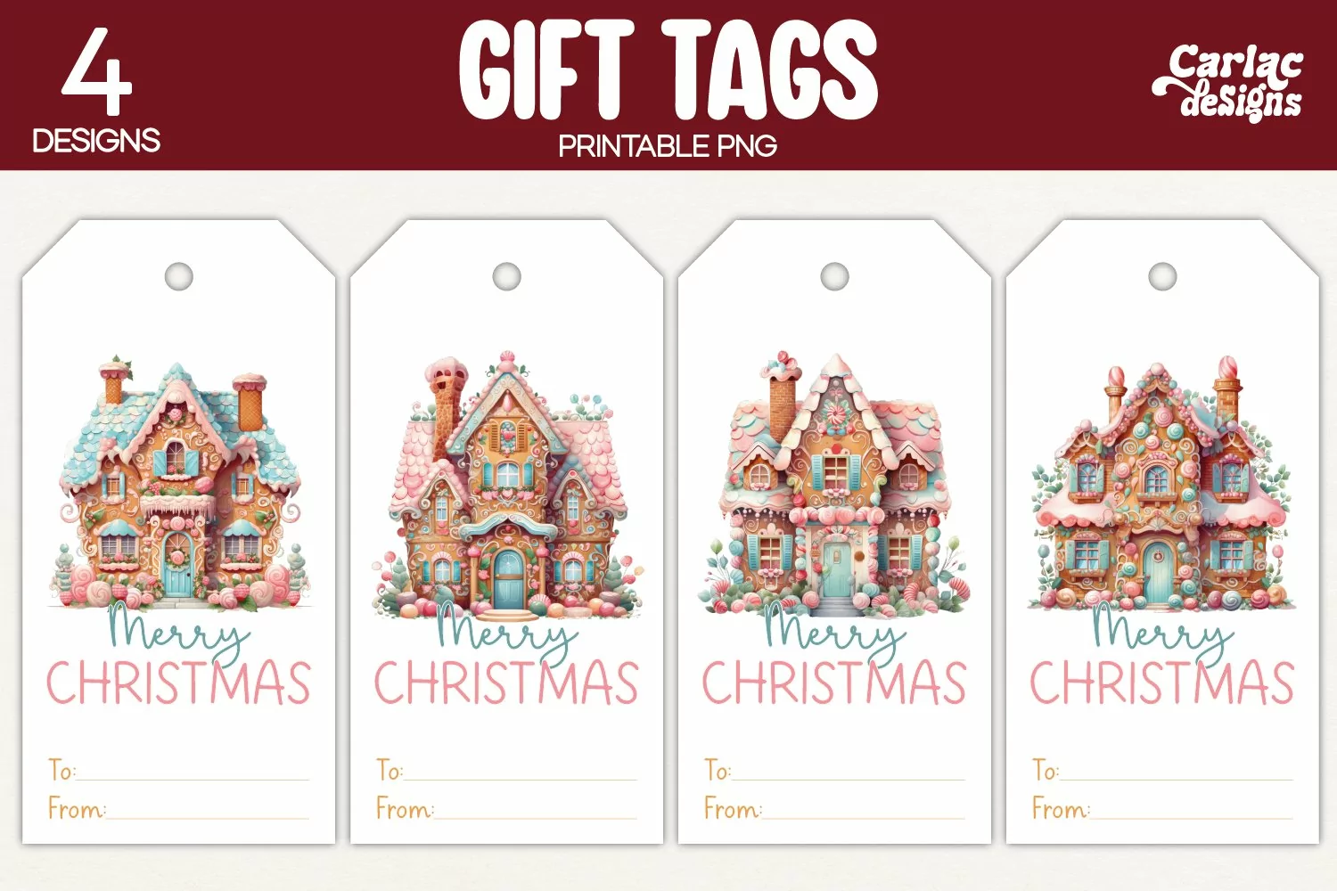 Merry Christmas Printable Tags