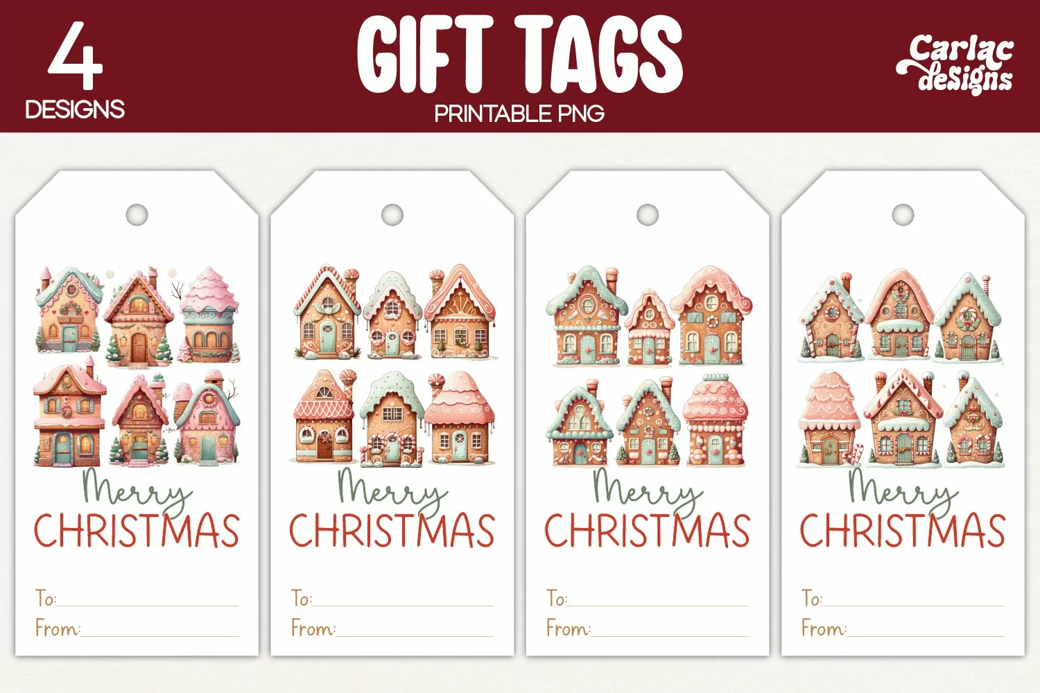 Merry Christmas Printable Tags