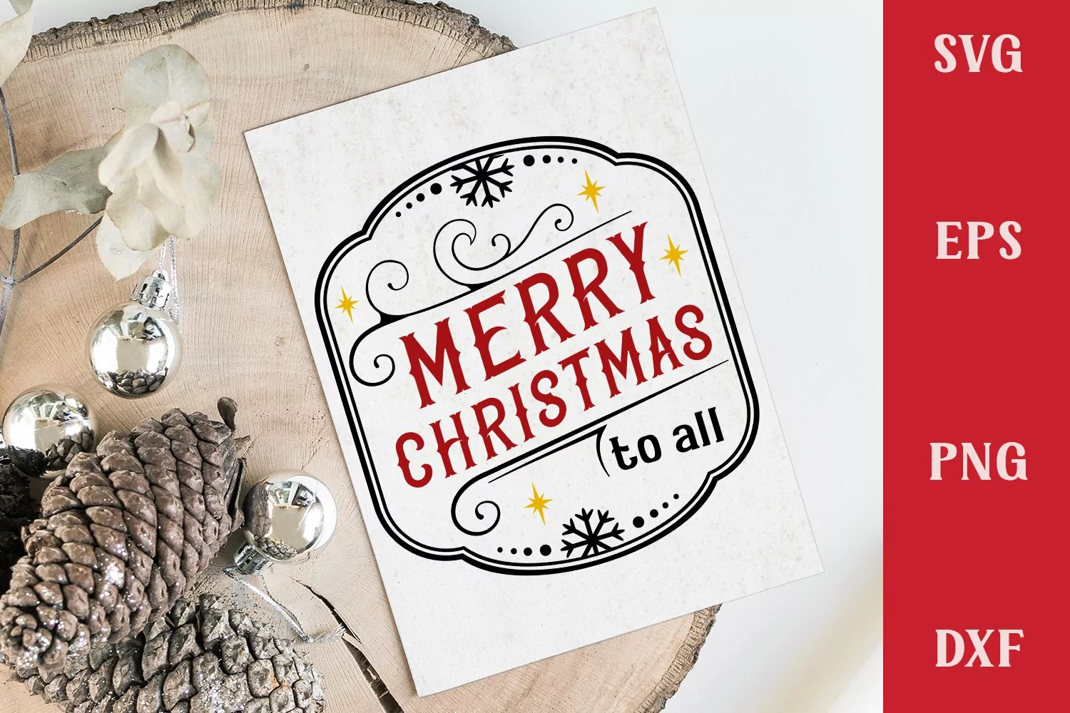merry christmas to all farmhouse svg color