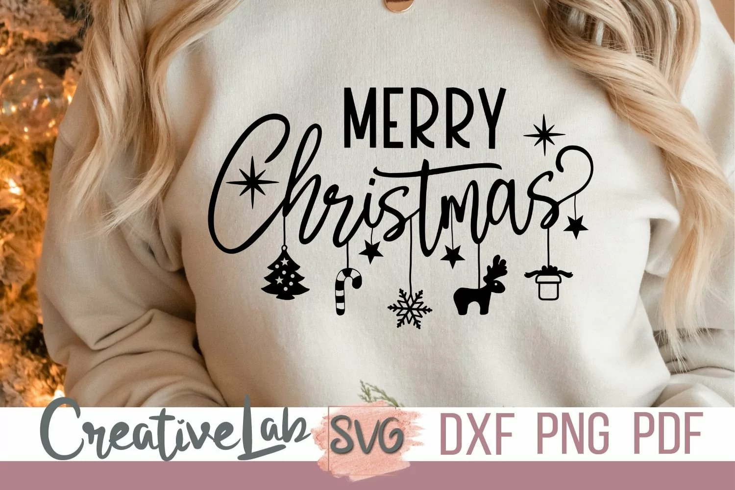 Merry Christmas SVG, Farmhouse Christmas, Christmas SVG product image 1