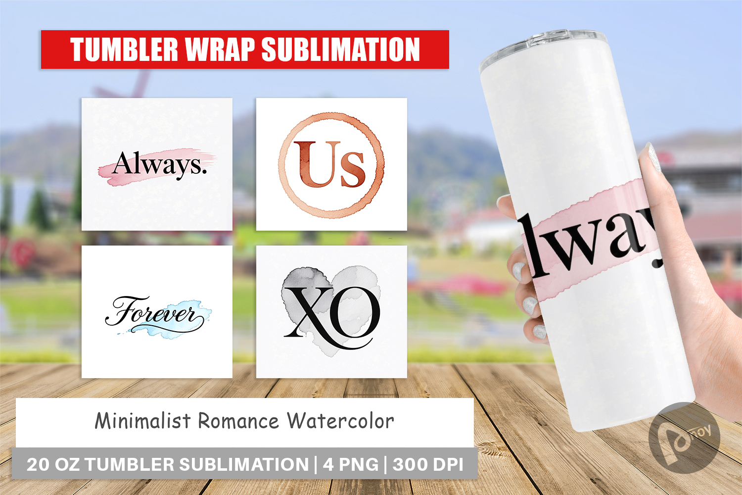 Minimalist Romance Tumbler product image 1