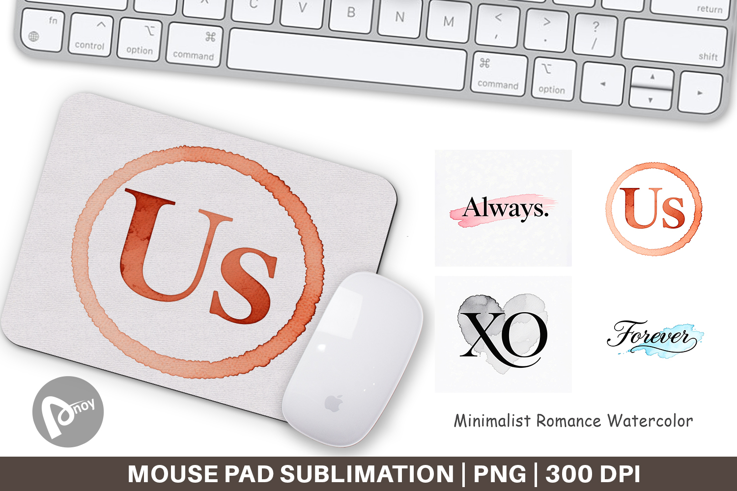 Minimalist Romance Mouse Pad product image 1
