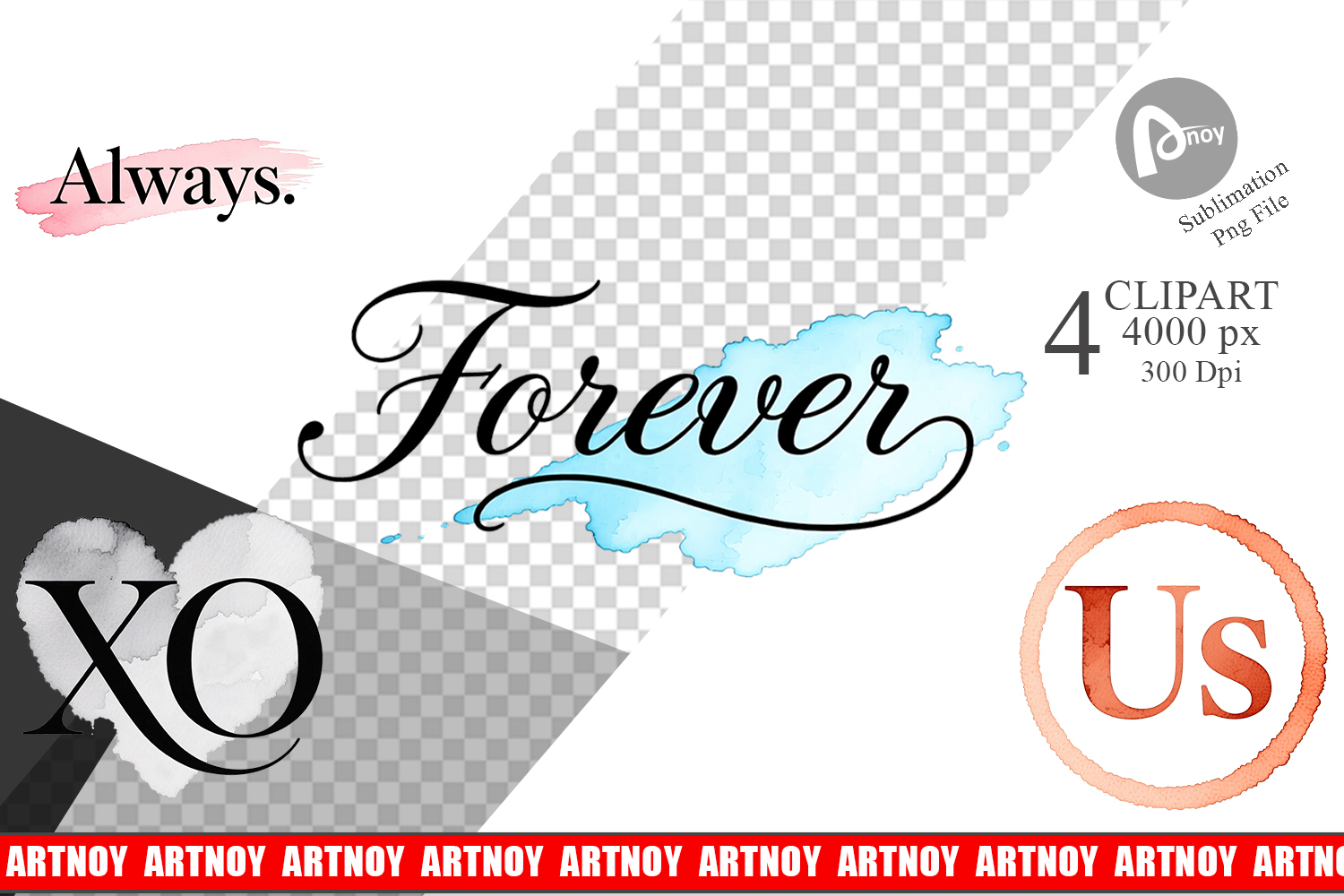 Minimalist Romance Clipart product image 1