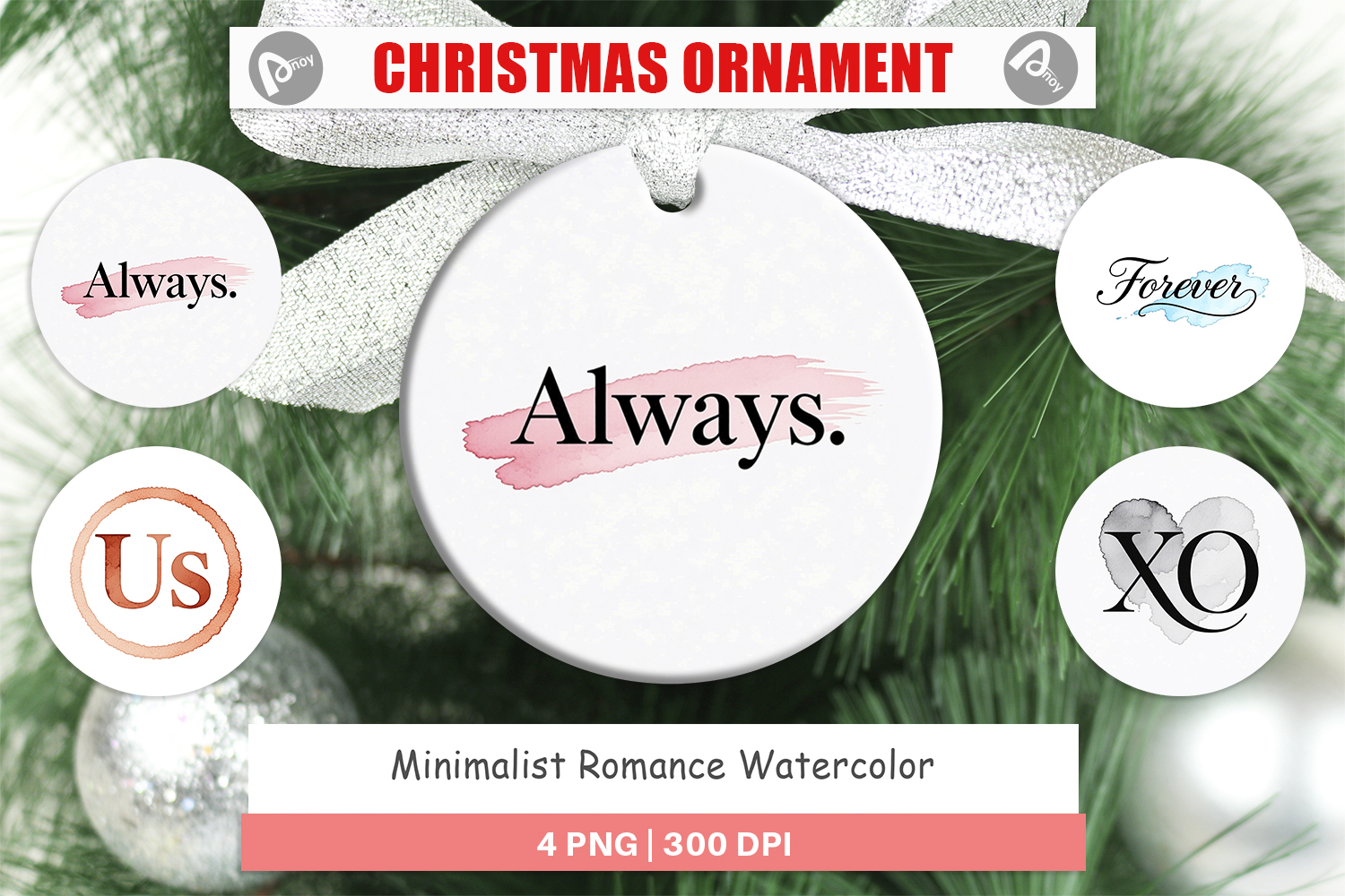Minimalist Romance Ornament product image 1