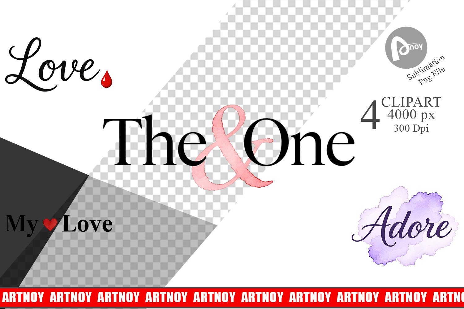 Minimalist Romance Clipart product image 1