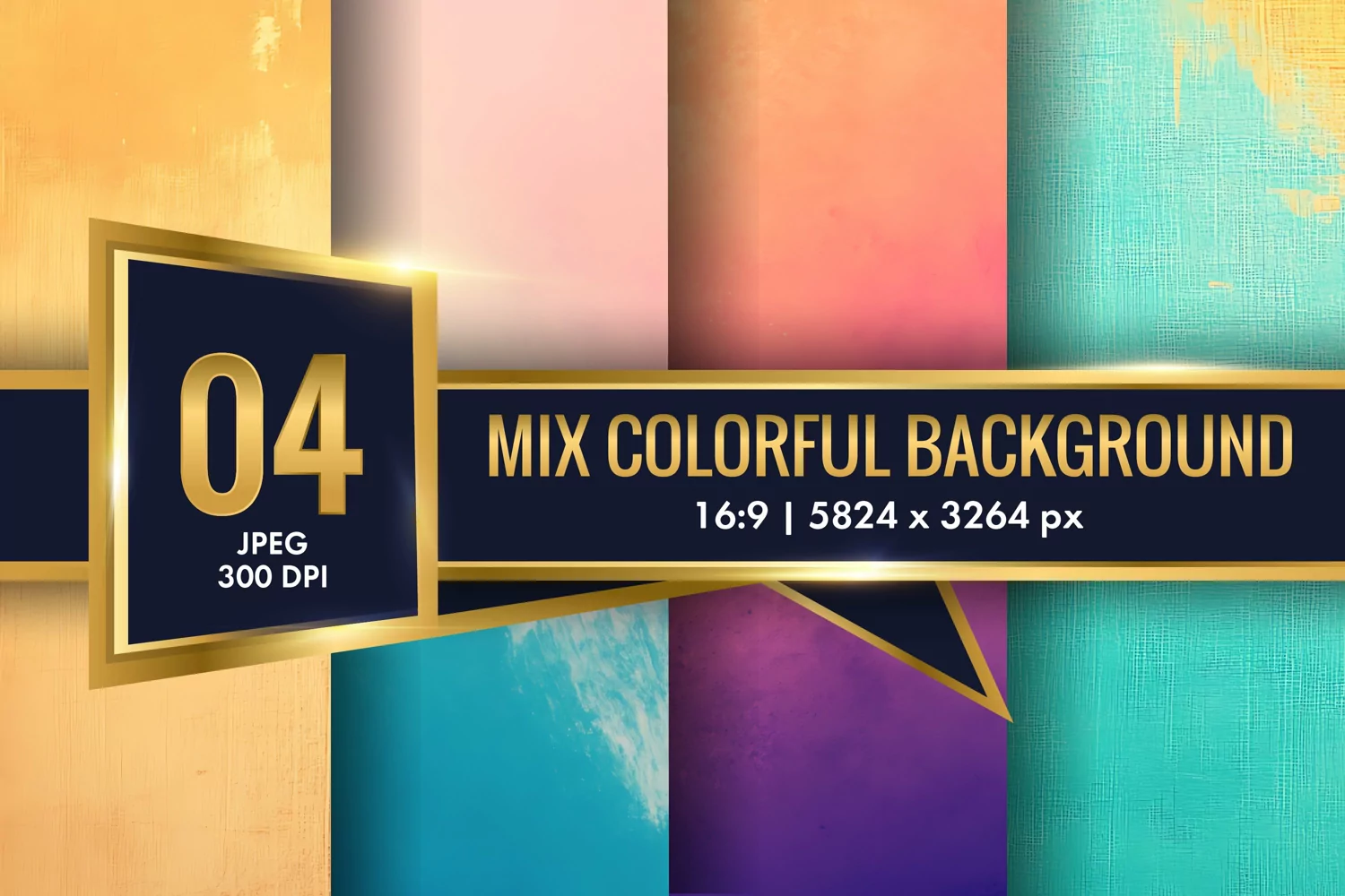 Mix Colorful Background Digital Paper | Texture Background product image 1