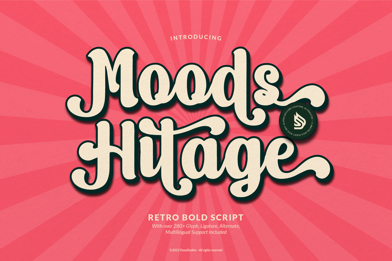 Moods Hitage | Retro Bold Script product image 1