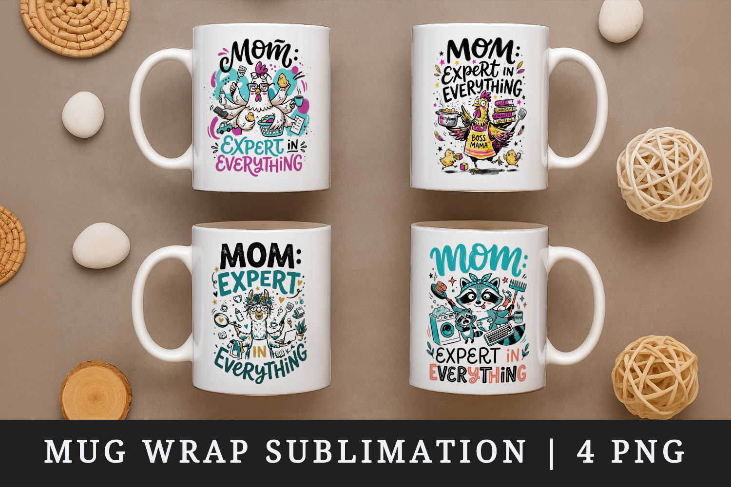 Mother's Day mug wrap printable sublimation design product image 1