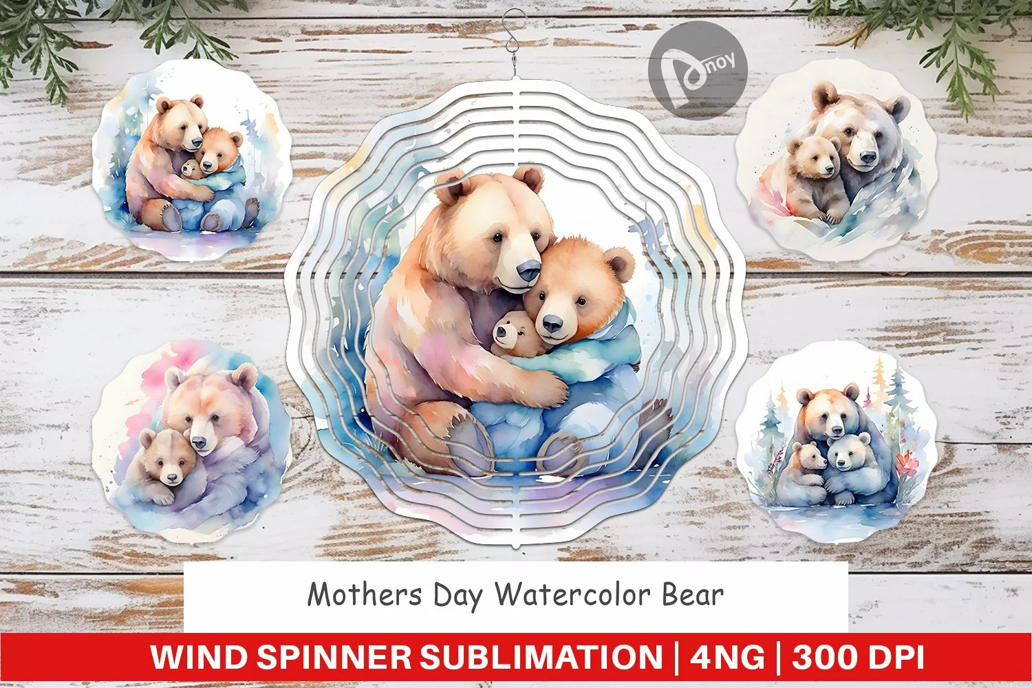 Wind Spinner Mothers Day Bear product image 1