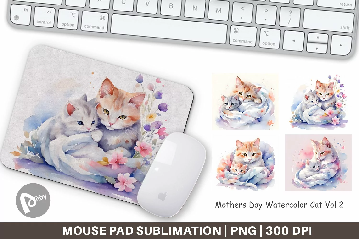 Mouse Pad Mothers Day Cat product image 1