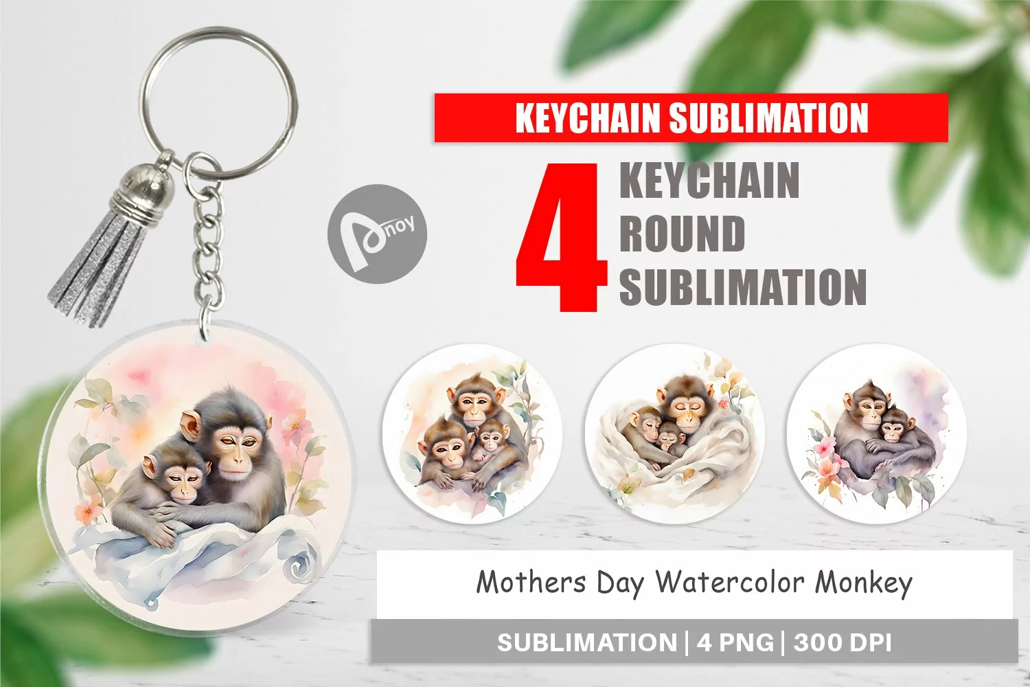 Keychain Mothers Day Monkey product image 1