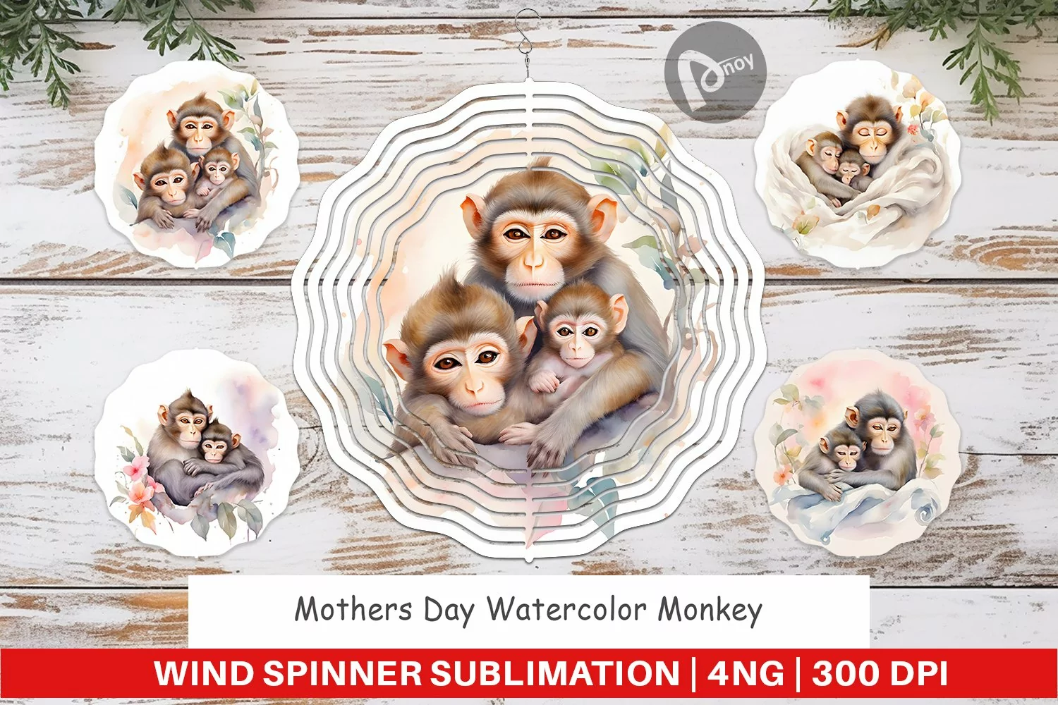 Wind Spinner Mothers Day Monkey product image 1
