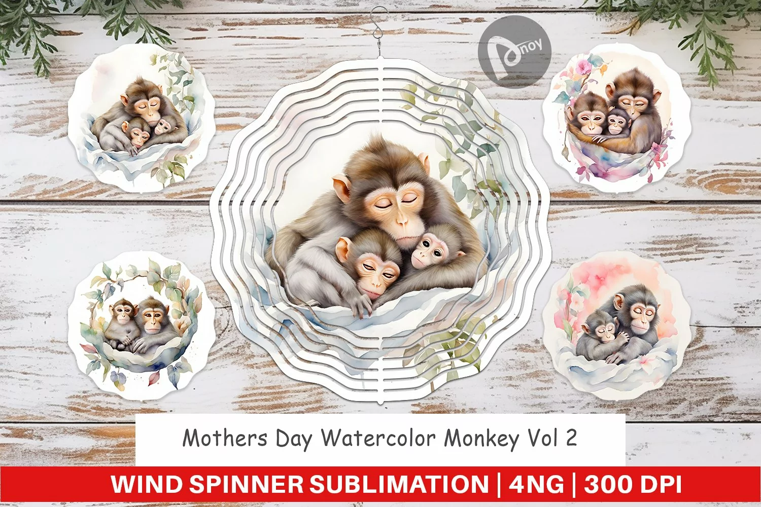Wind Spinner Mothers Day Monkey product image 1