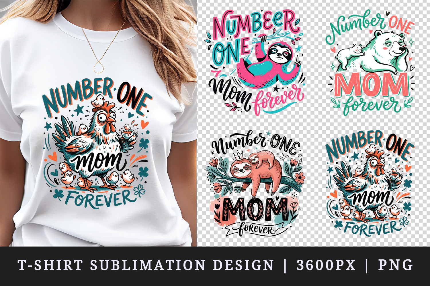 Mother's Day t-shirt printable sublimation design png product image 1
