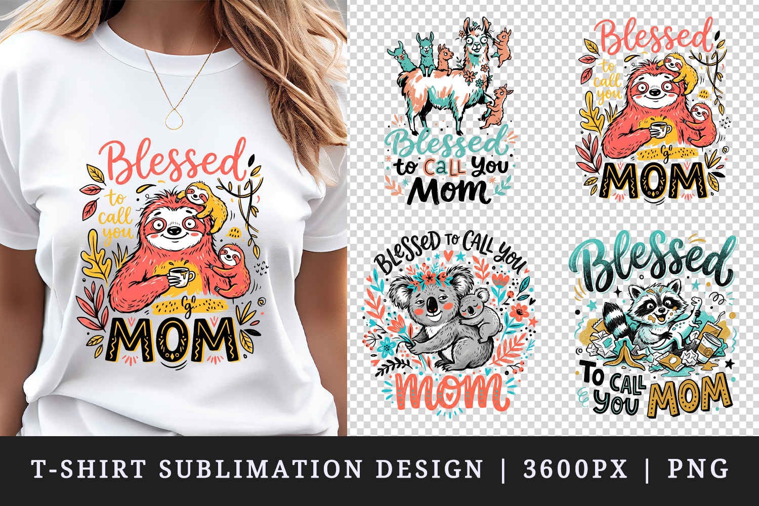 Mother's Day t-shirt printable sublimation design png product image 1