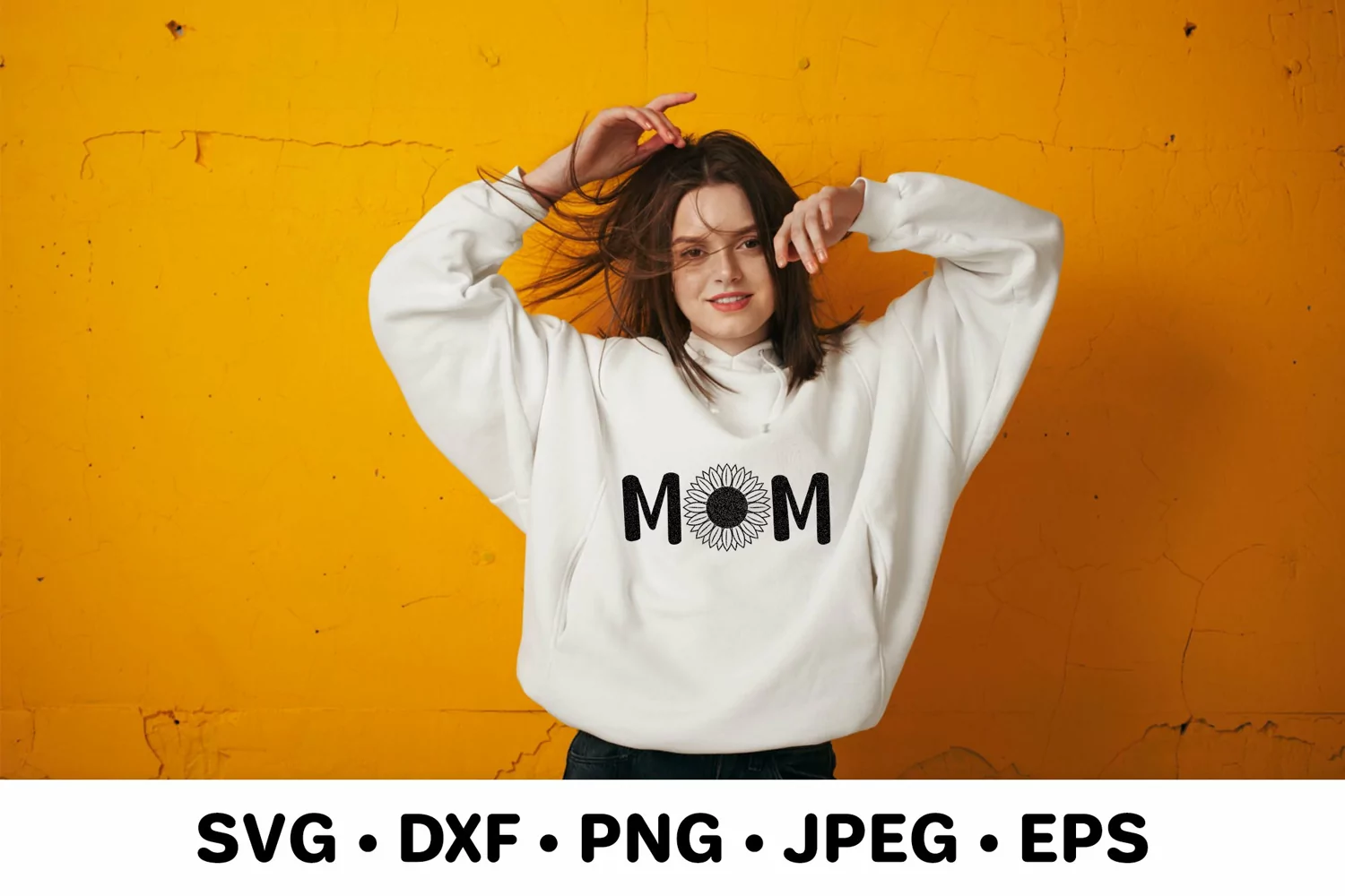 Mom Sunflower SVG. Mothers Day Gift. Mom Shirt Design product image 1