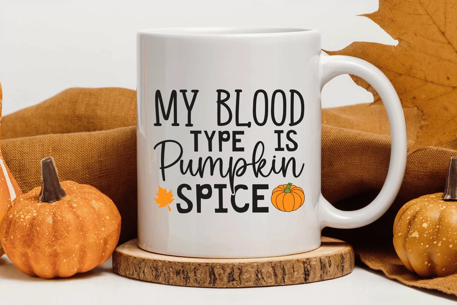 My blood type is pumpkin spice SVG, Fall SVG Design product image 1