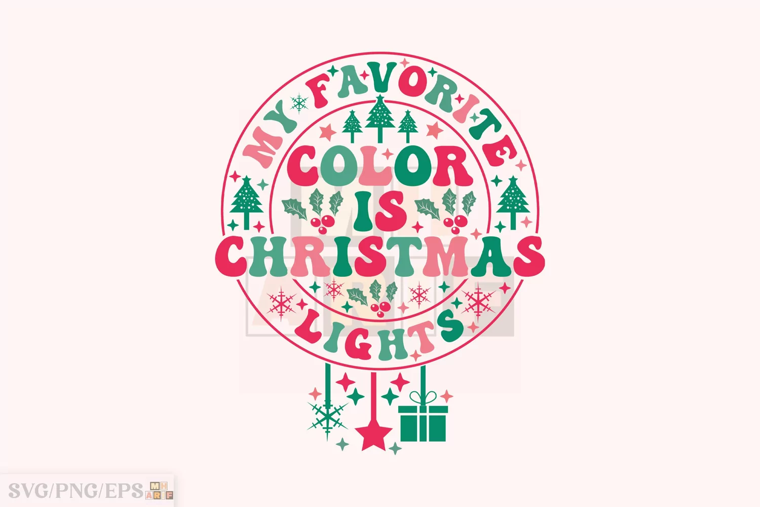 Funny Christmas SVG T-shirt Design product image 1