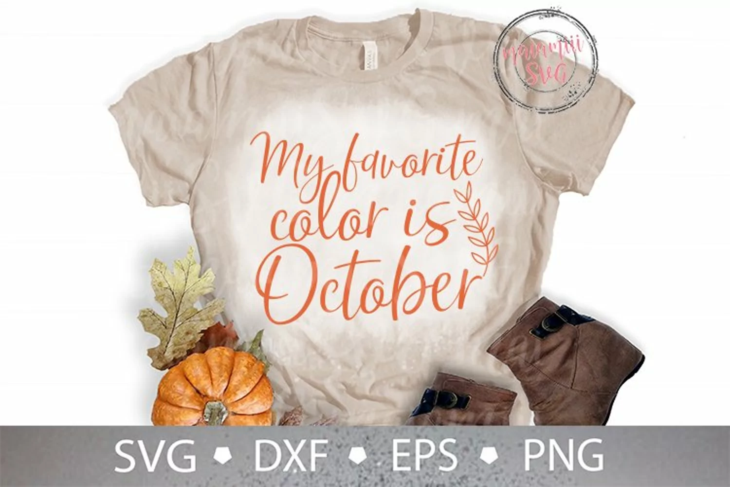 My Favorite Color Is October svg, Fall Sign svg product image 1