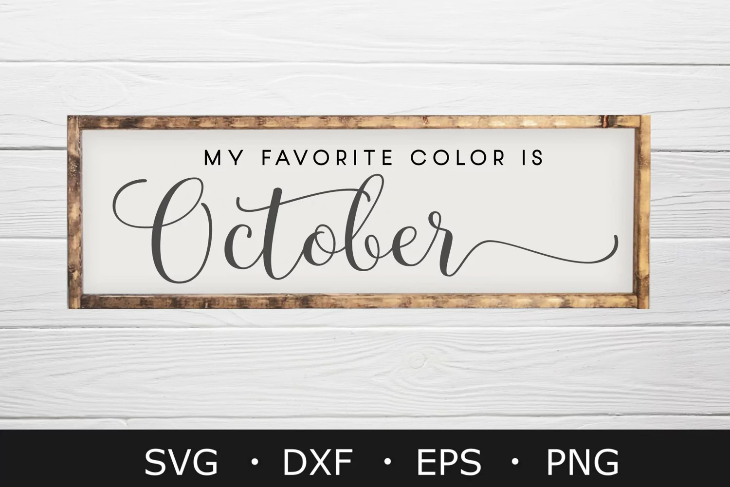 My Favorite Color Is October SVG, Fall, Autumn Sign svg, png product image 1