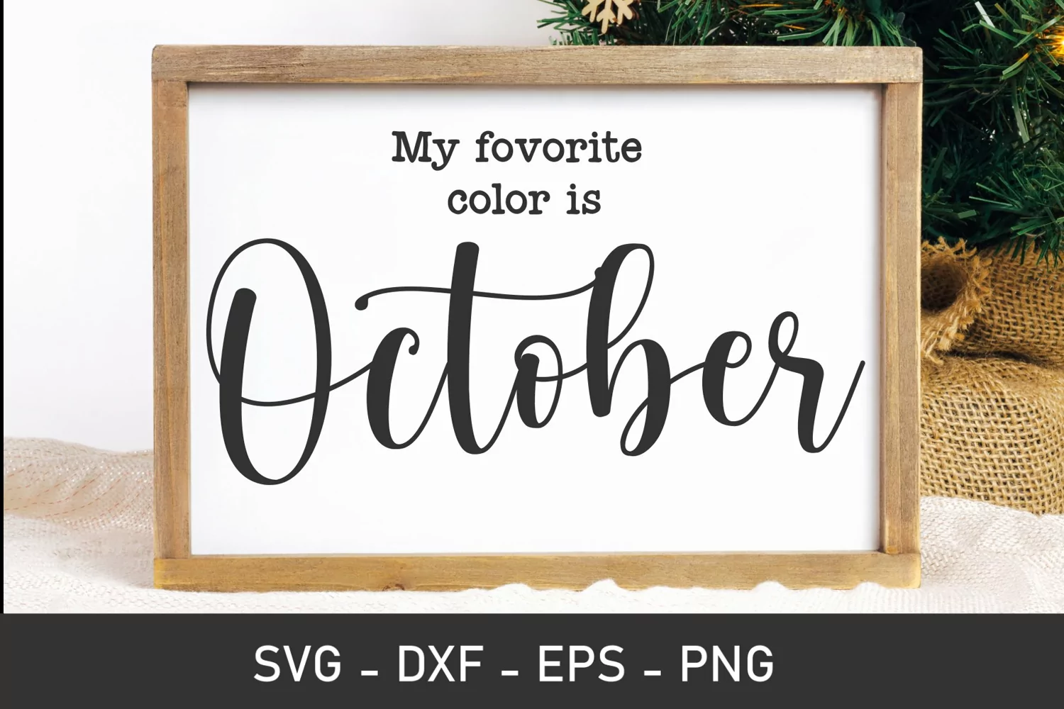 My Favorite Color Is October svg, svg cut files for cricut product image 1
