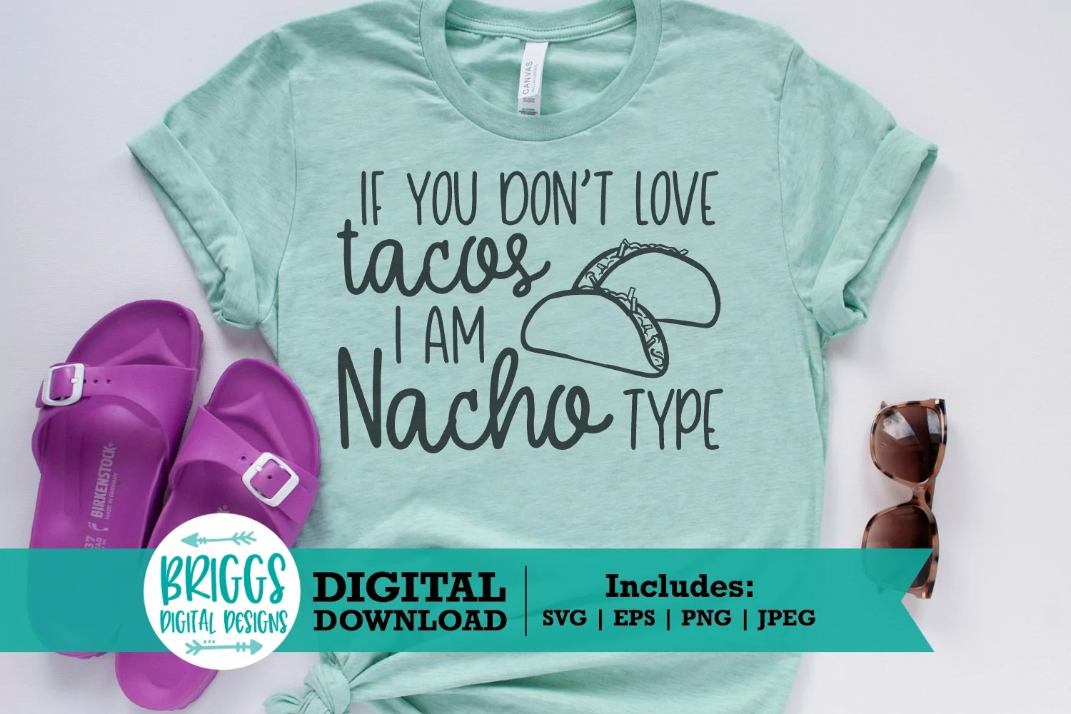 If You Don't like Tacos, I am Nacho Type| Taco Lover SVG product image 1