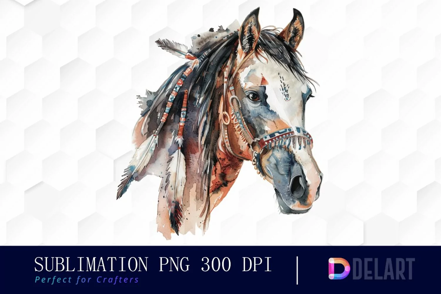 Native Horse Graphics Clipart product image 1