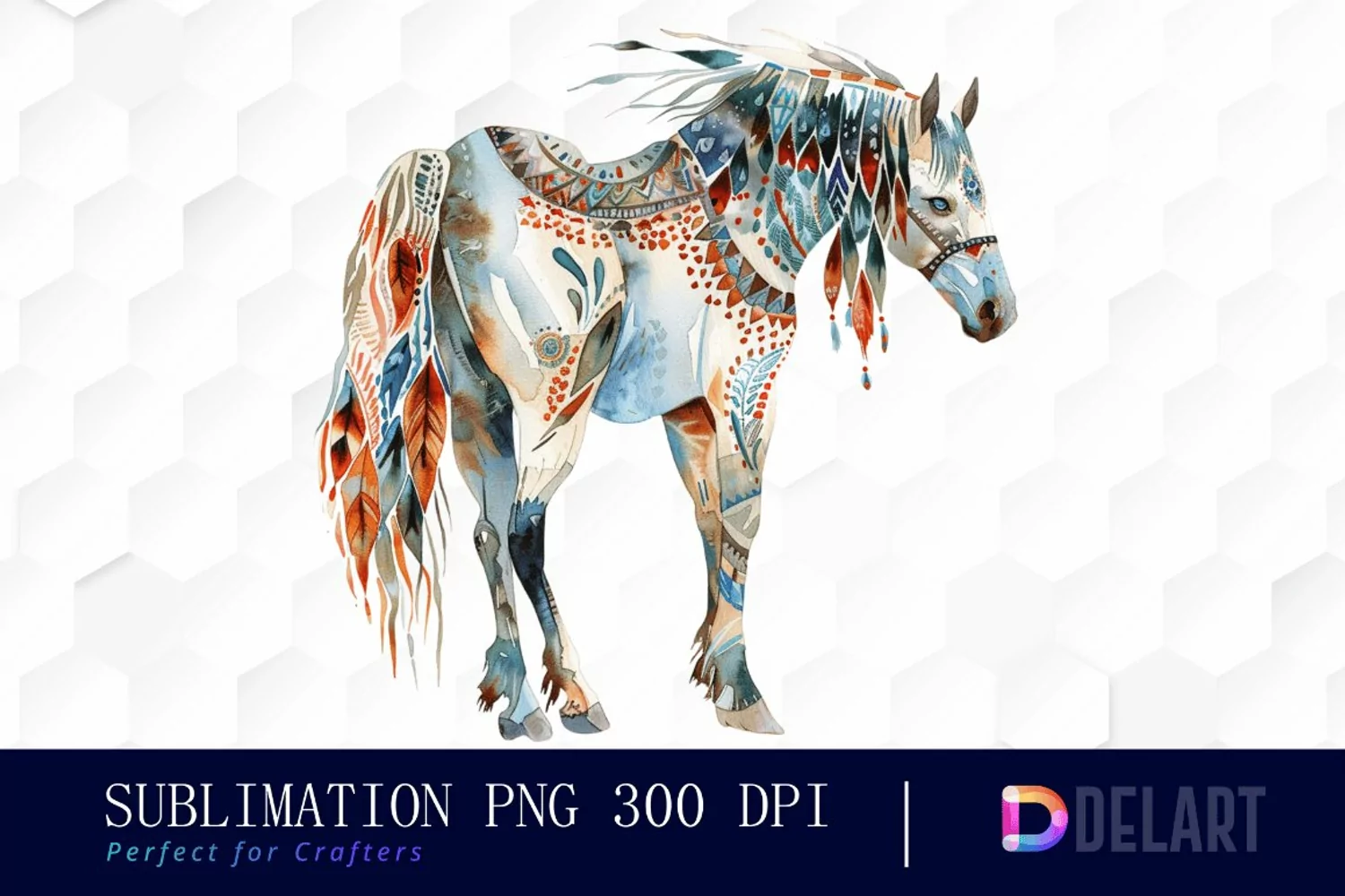 Native Horse PNG Clipart product image 1