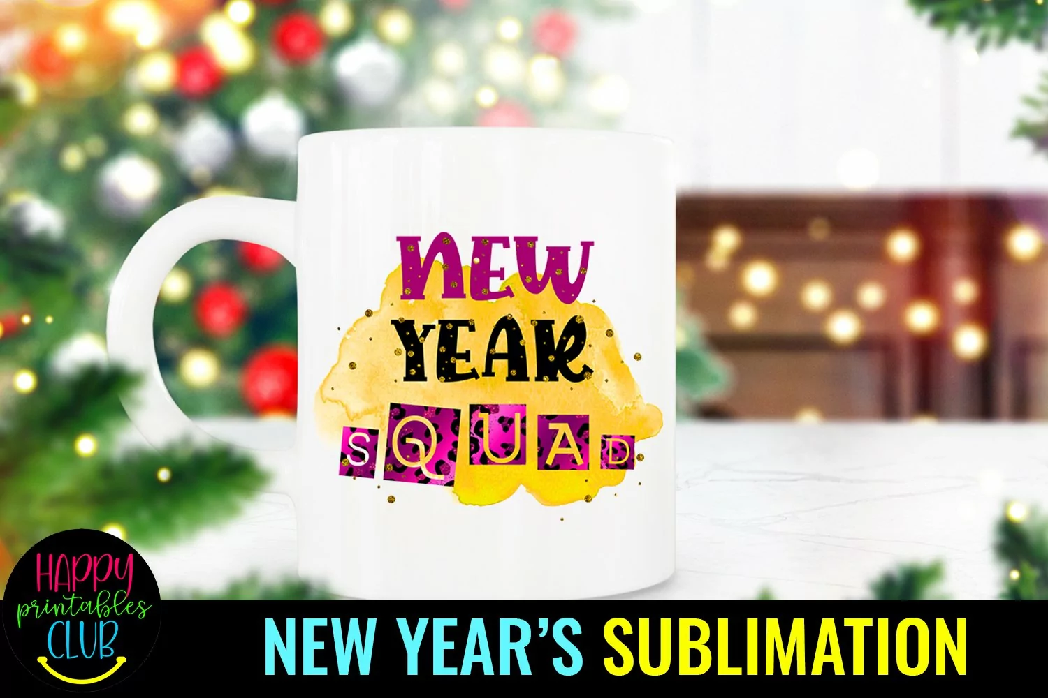 New Year Sublimation Design I New Year Squad Sublimation product image 1