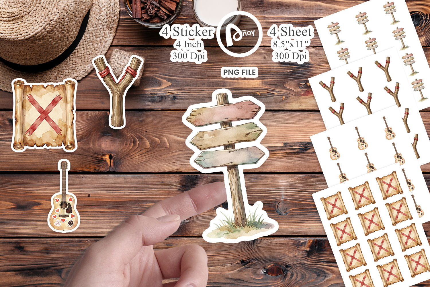 Nostalgic Camp Souvenir Sticker product image 1