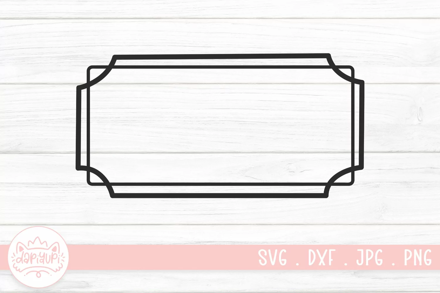 Vintage Frame Clipart SVG Cut File | Vintage Frame Element product image 1