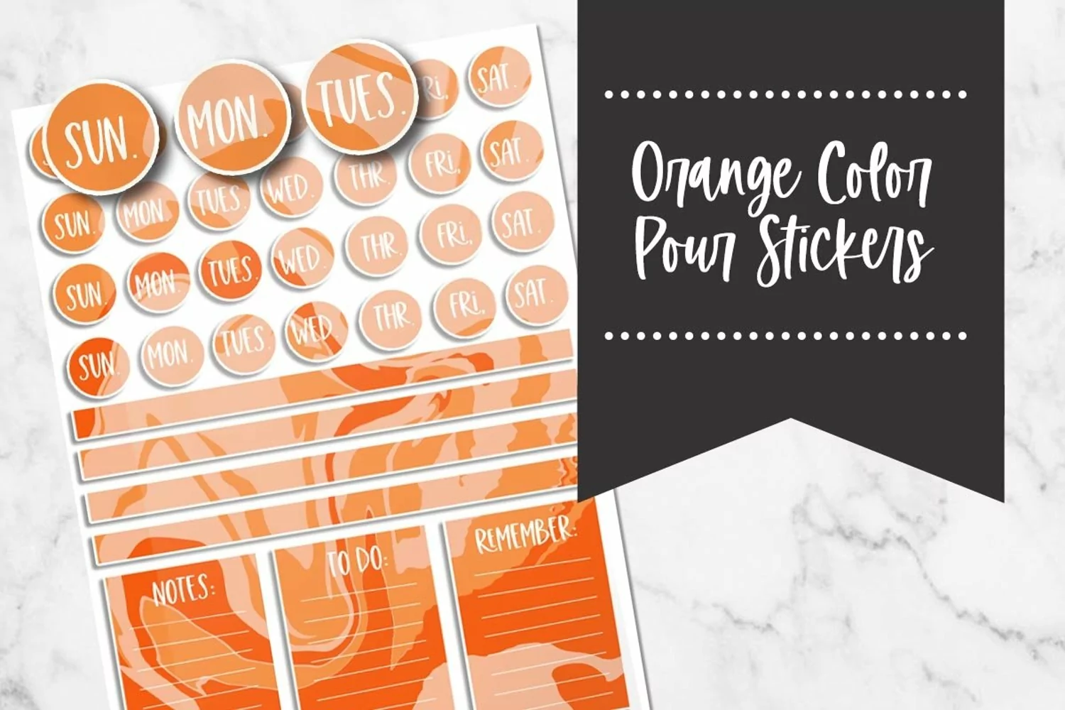 Color Pour Planner Stickers product image 1