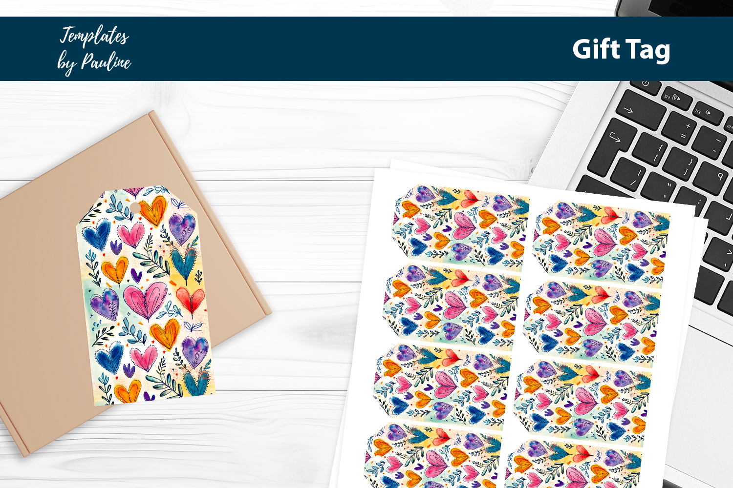 Orange Heart Printable Heart Product Label