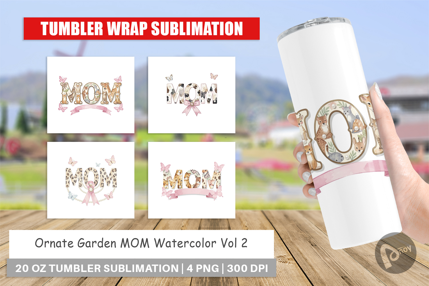 Ornate Garden MOM Tumbler product image 1