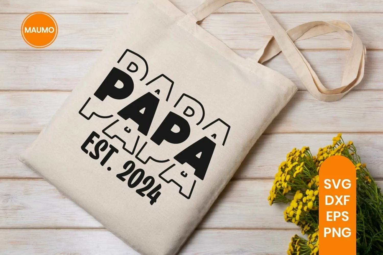 Papa est 2024 | baby shower | Pregnancy svg quote | New mom product image 1
