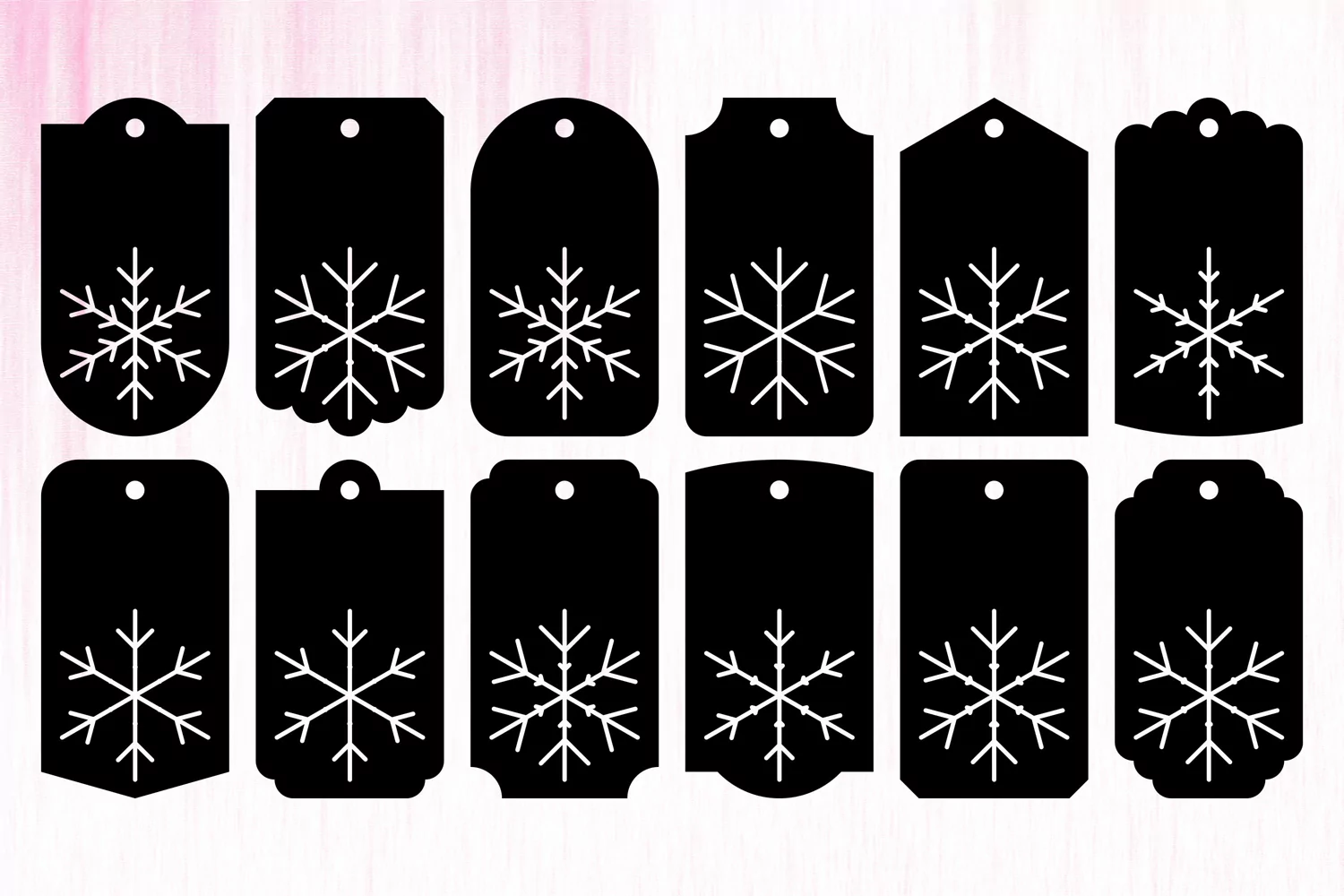 Christmas Gift Tags Template. Hang Tags SVG. Christmas Tags product image 1
