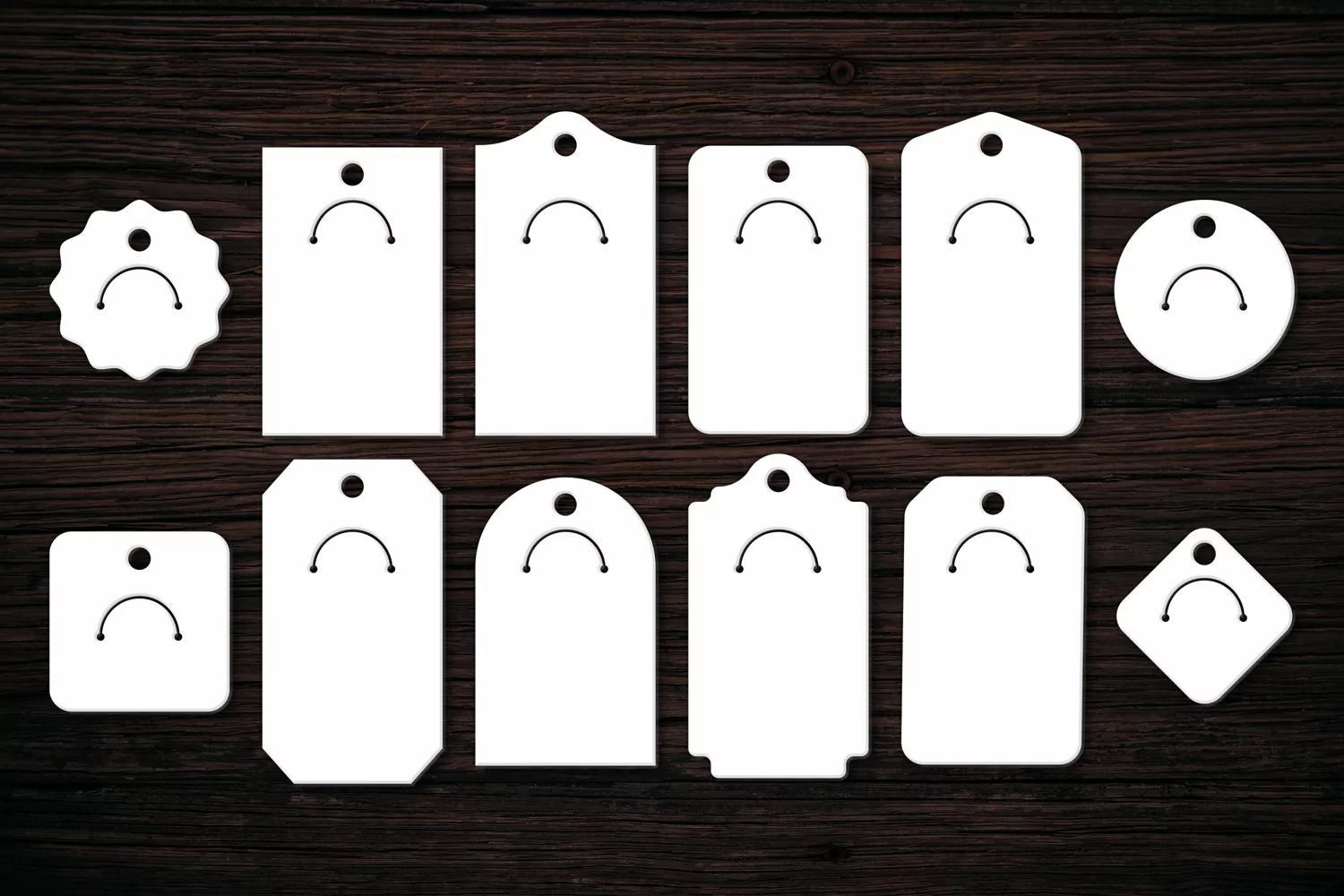 Papercut Keychain Holder Display Cards SVG | Keychain Holder product image 1