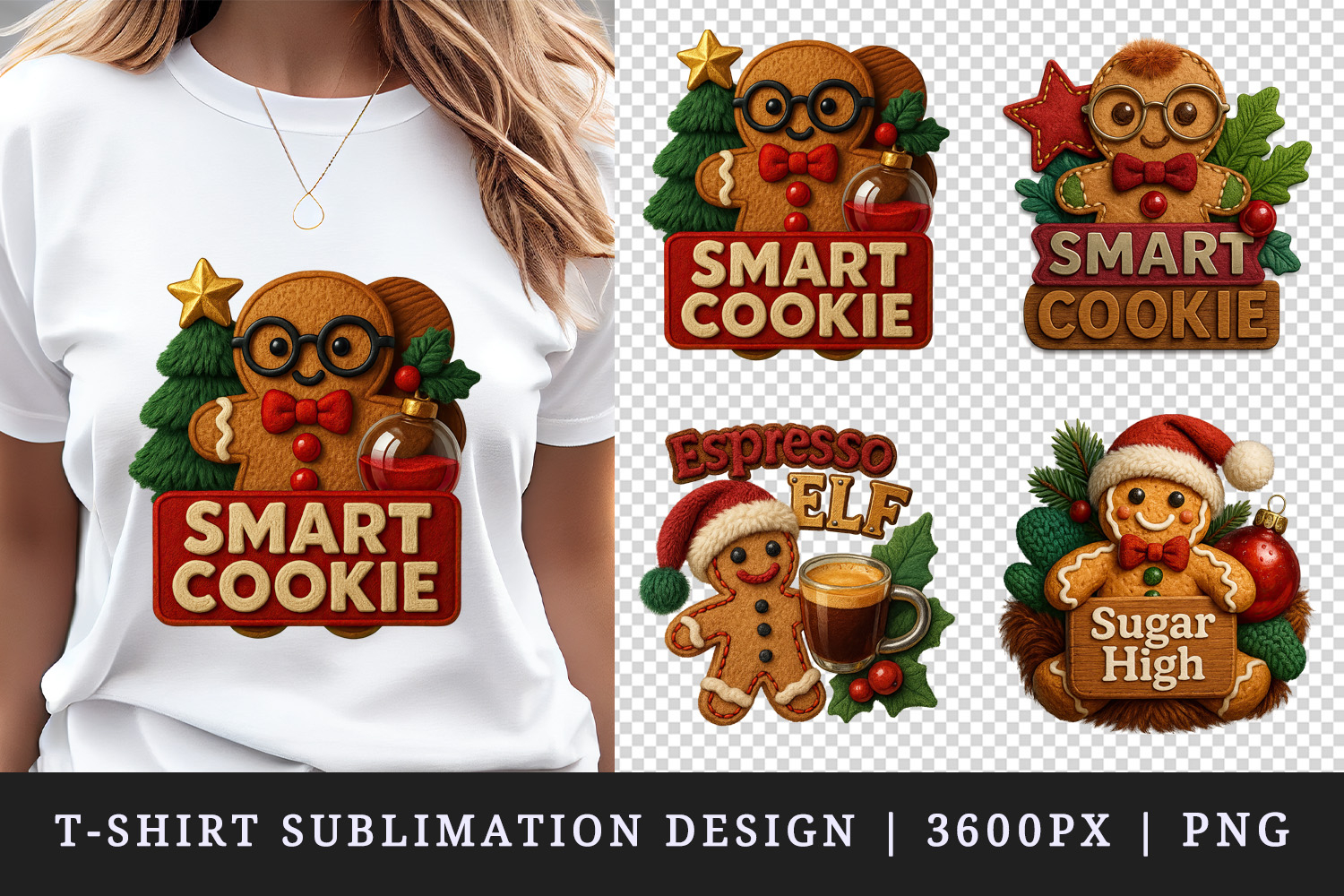 Patchwork Christmas t-shirt printable sublimation design png product image 1