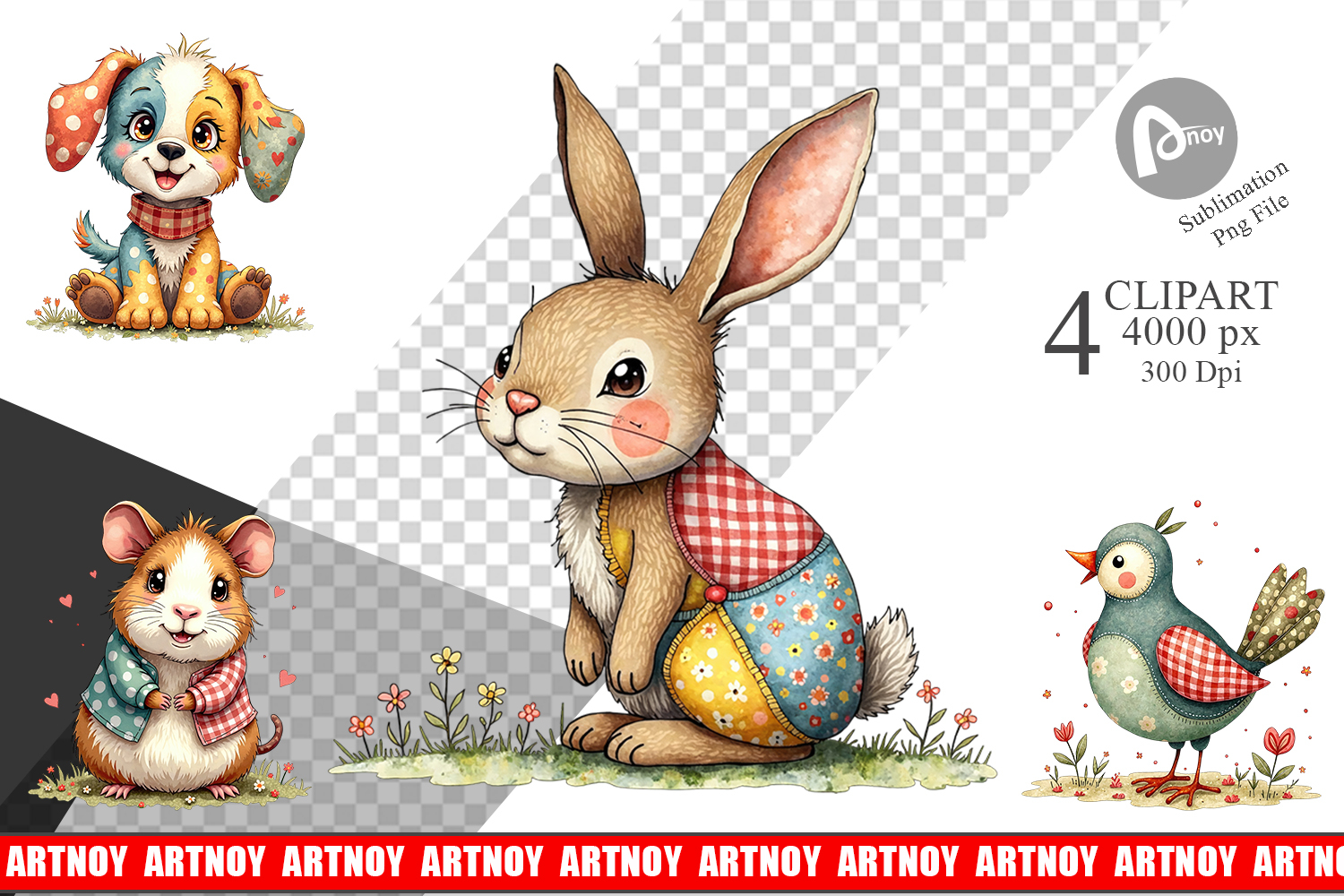 Patchwork Pet Pals Clipart product image 1