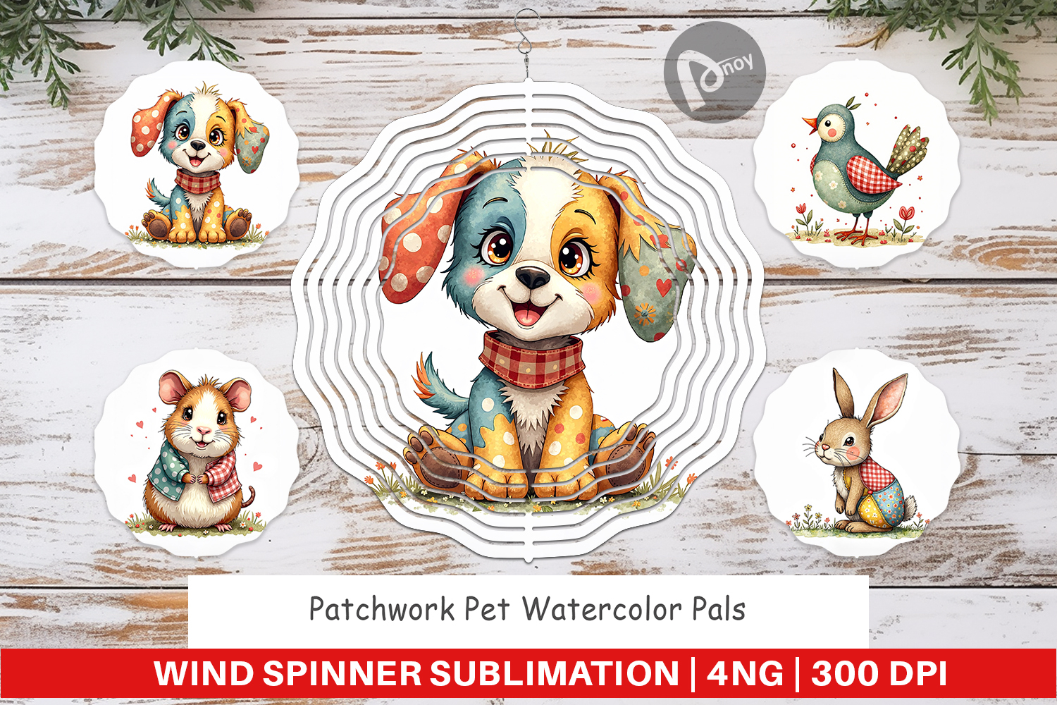Patchwork Pet Pals Wind Spinner product image 1