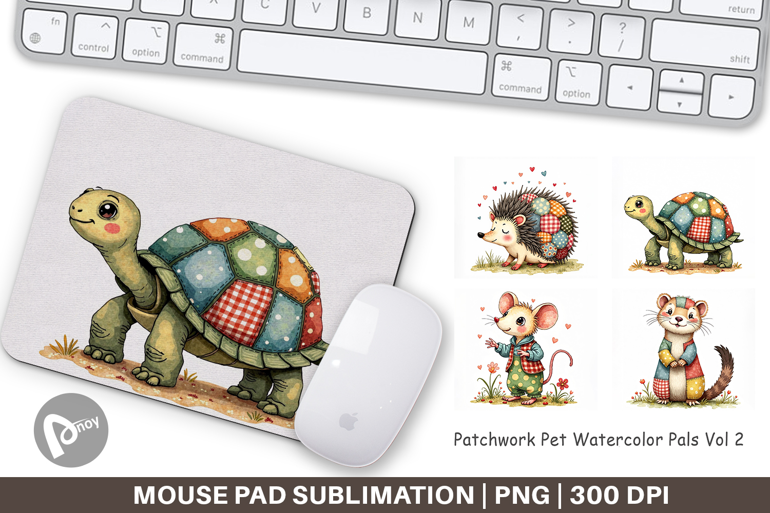 Patchwork Pet Pals Mouse Pad product image 1