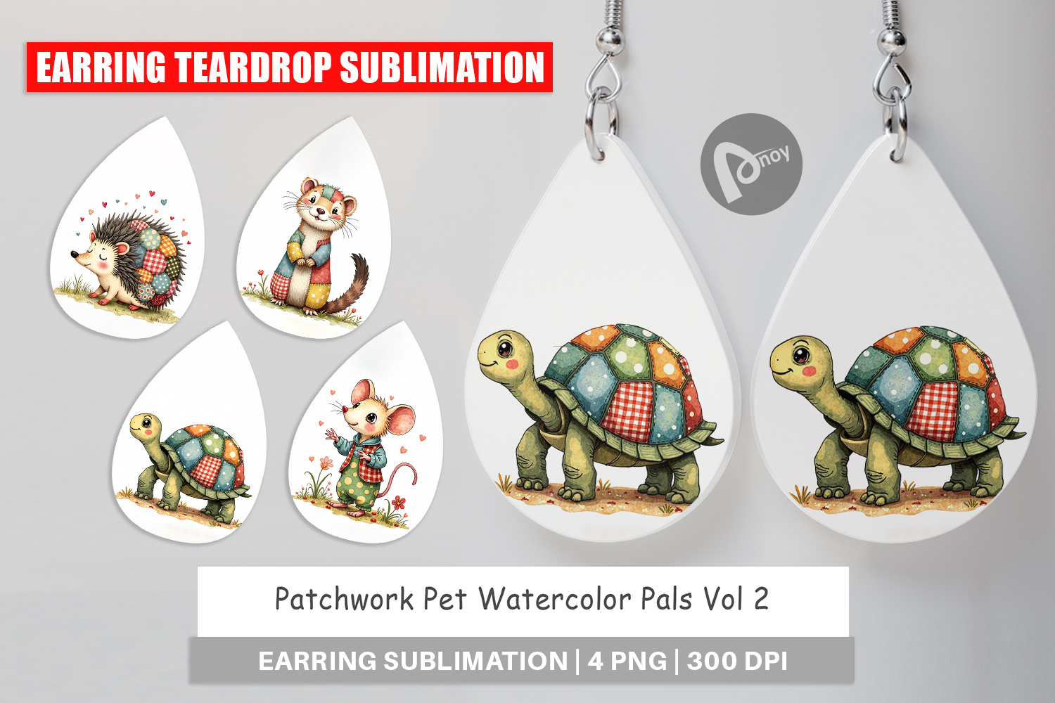 Patchwork Pet Pals Earring product image 1