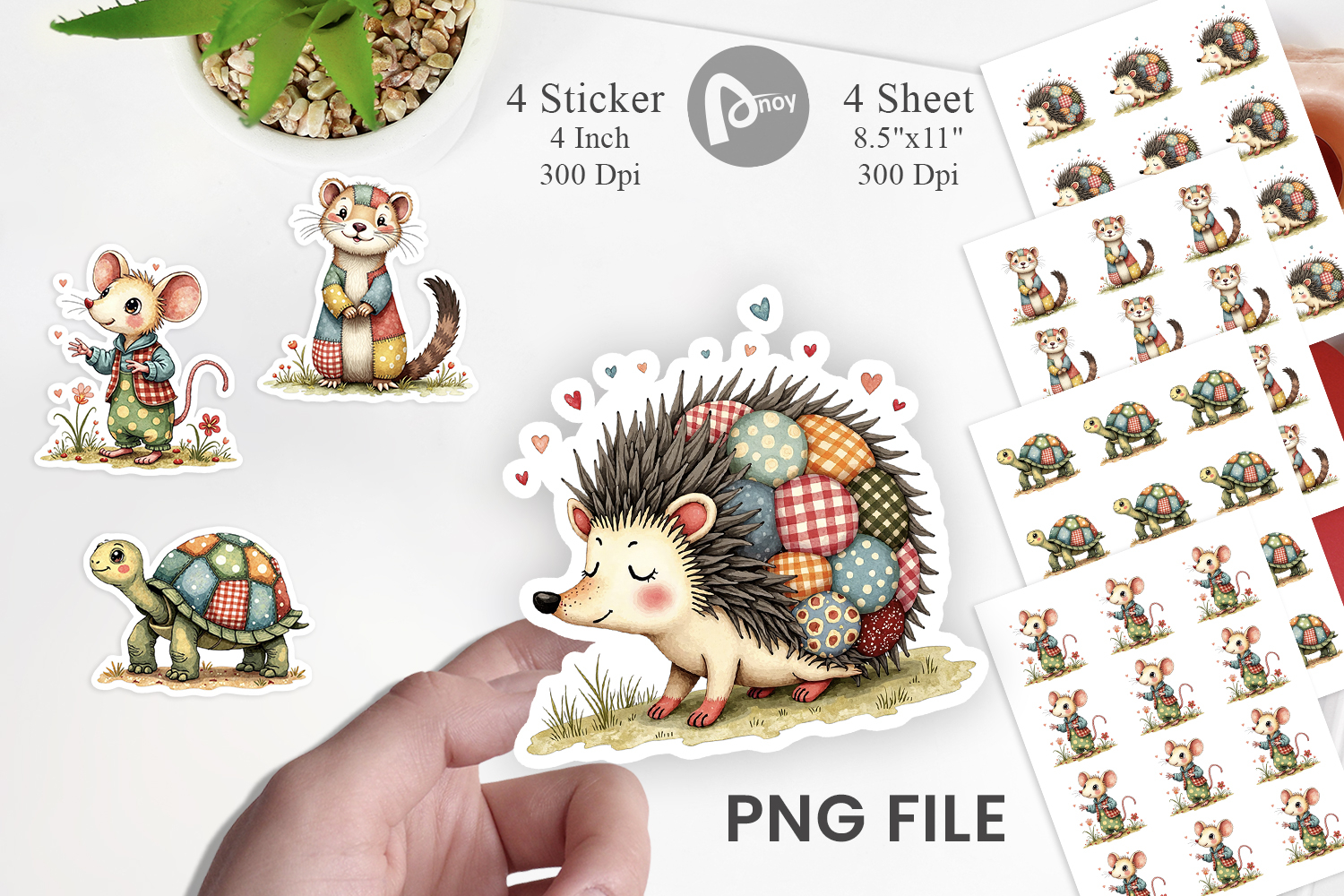 Patchwork Pet Pals Sticker product image 1